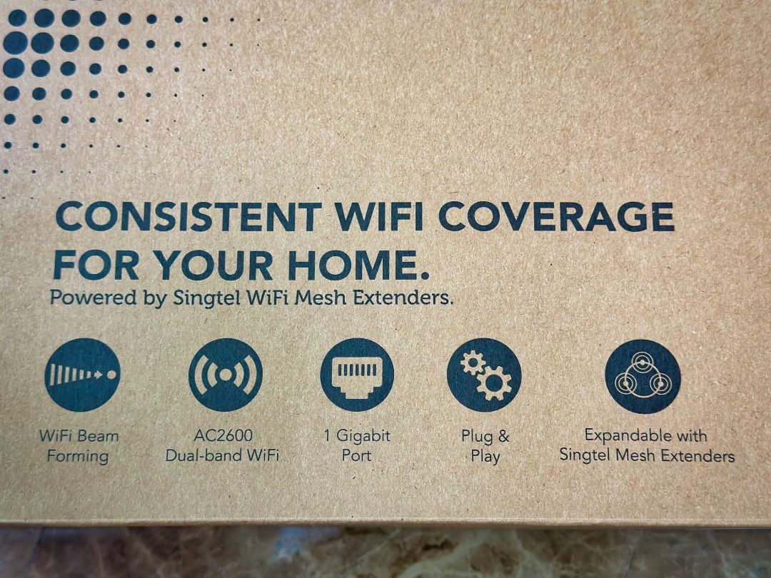 Dual Band WiFi Mesh (Singtel), Computers & Tech, Parts & Accessories ...
