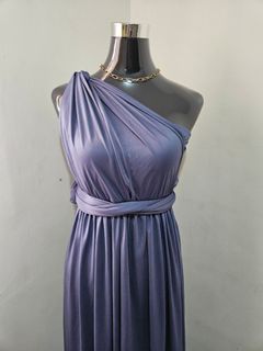 Dusty Blue Infinity Gown