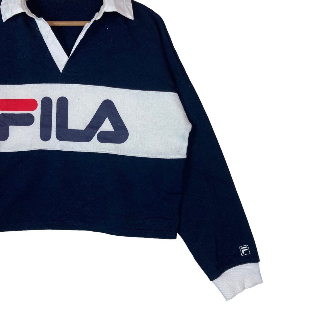 Fila sweater online crop top