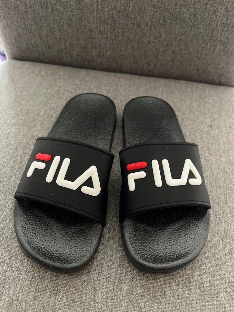 Fake fila slides discount