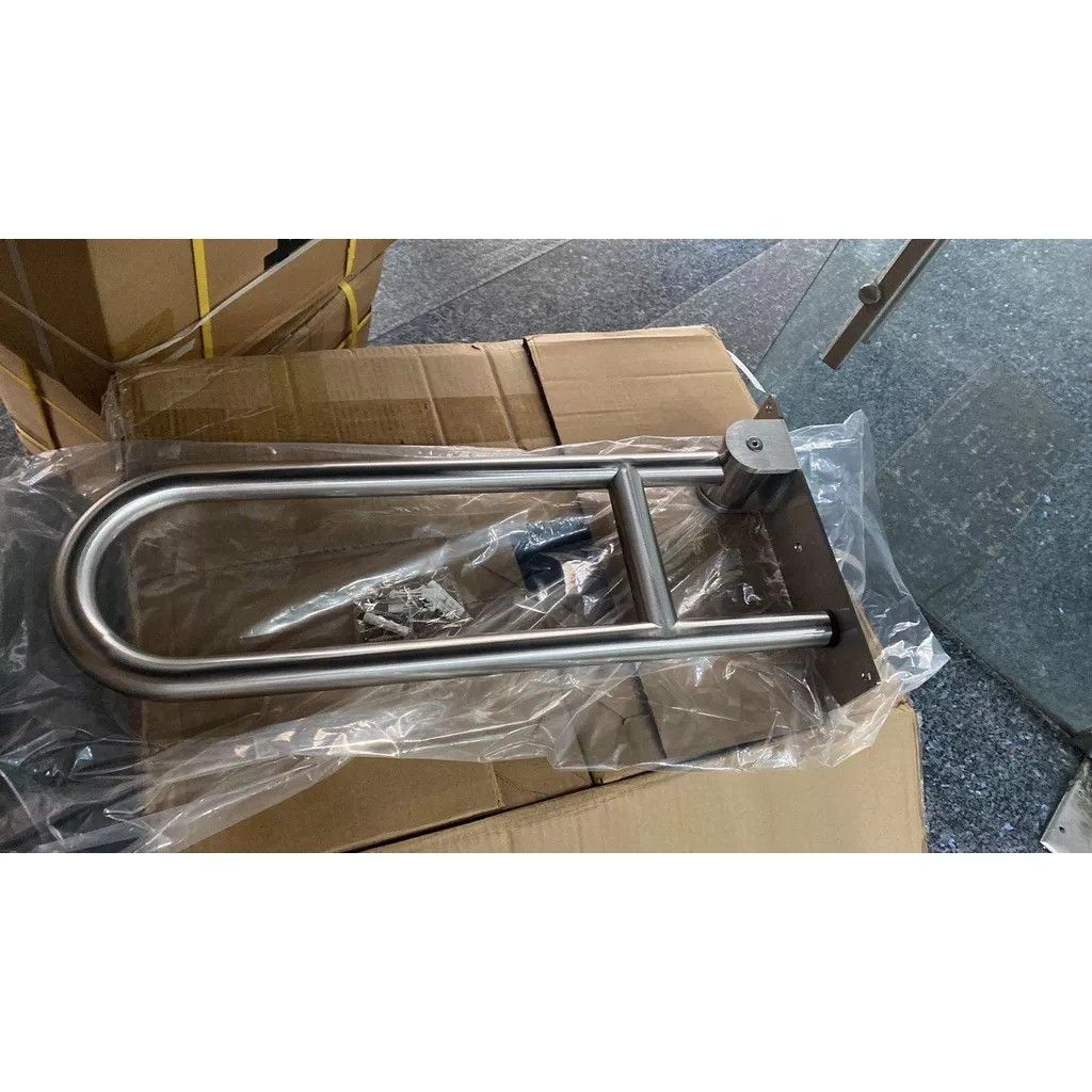 Foldable PWD Hand Rail Grab Bar, Furniture & Home Living, Bathroom ...
