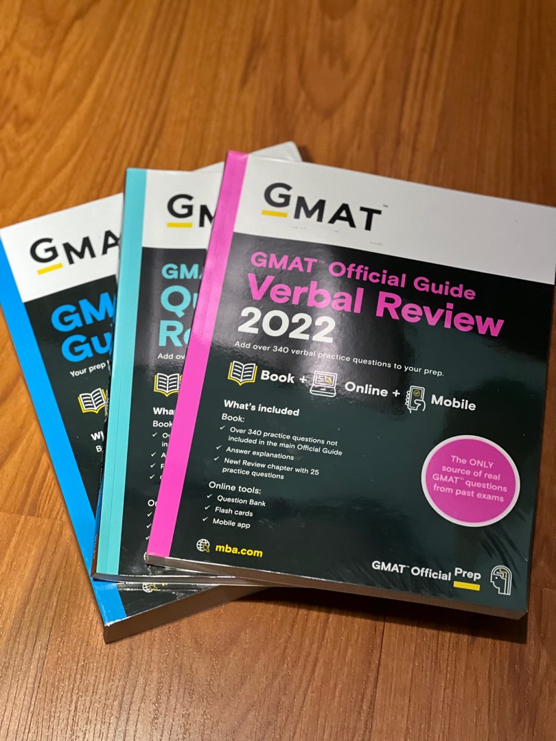 FOR SALE - 2022 GMAT OFFICIAL GUIDE (Complete Set), Hobbies & Toys ...