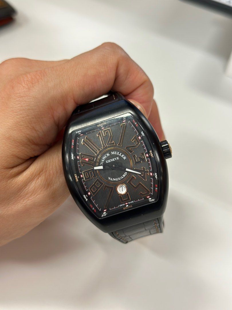 Franck muller vanguard black titanium hot sale