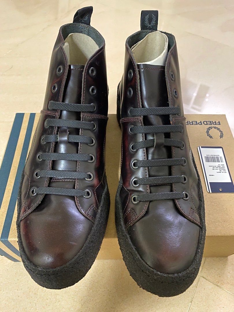 Fred perry george new arrivals cox creeper mid leather