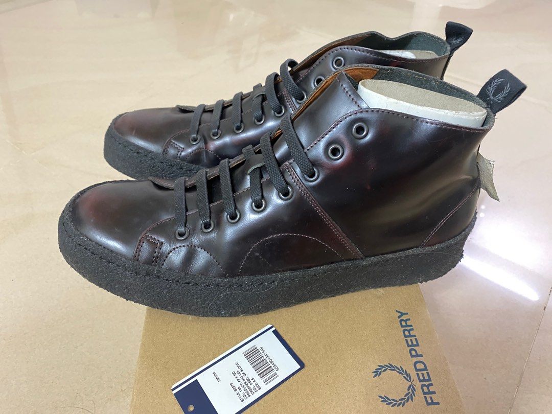 Fred perry george new arrivals cox creeper mid leather