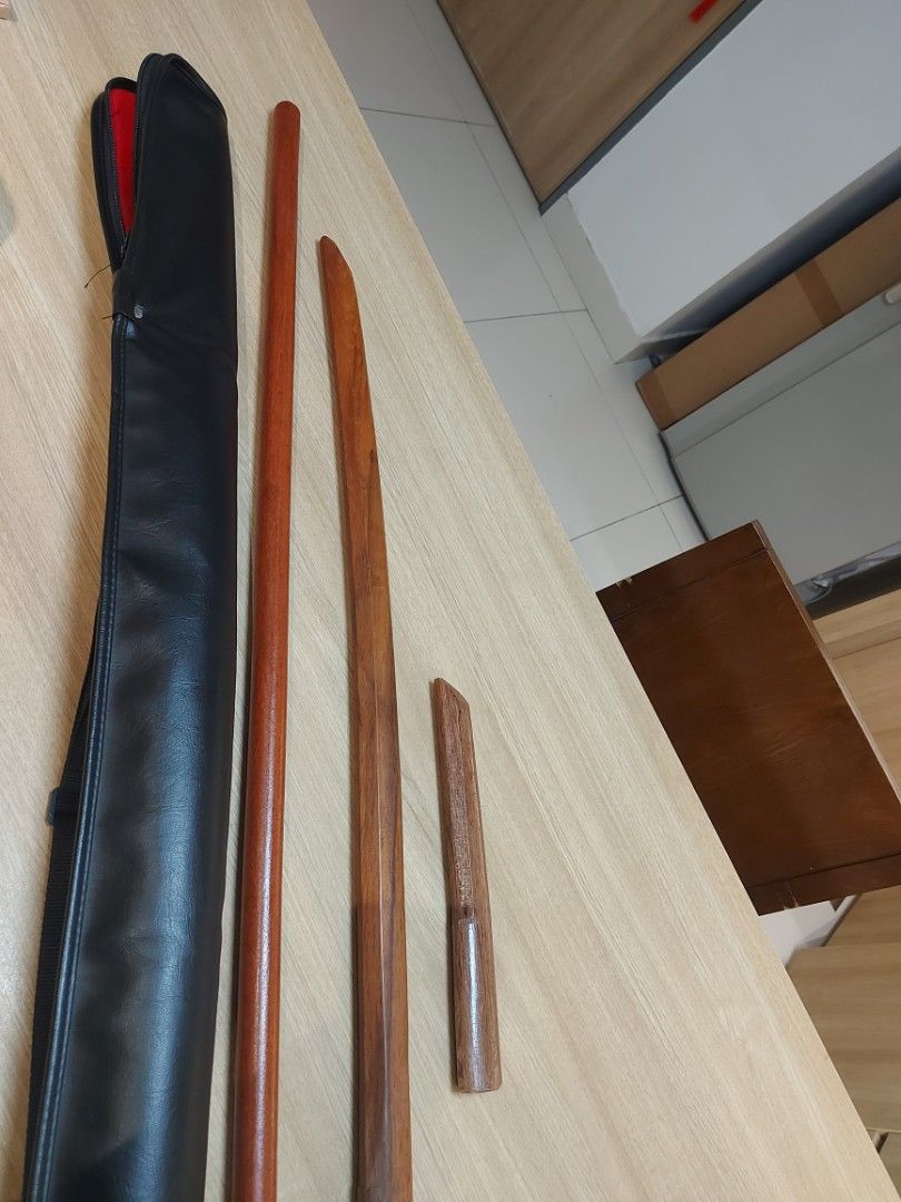 Heavy Aikido Weapon Set - Keishi Ryu Bokken, Jo & Tanto Set