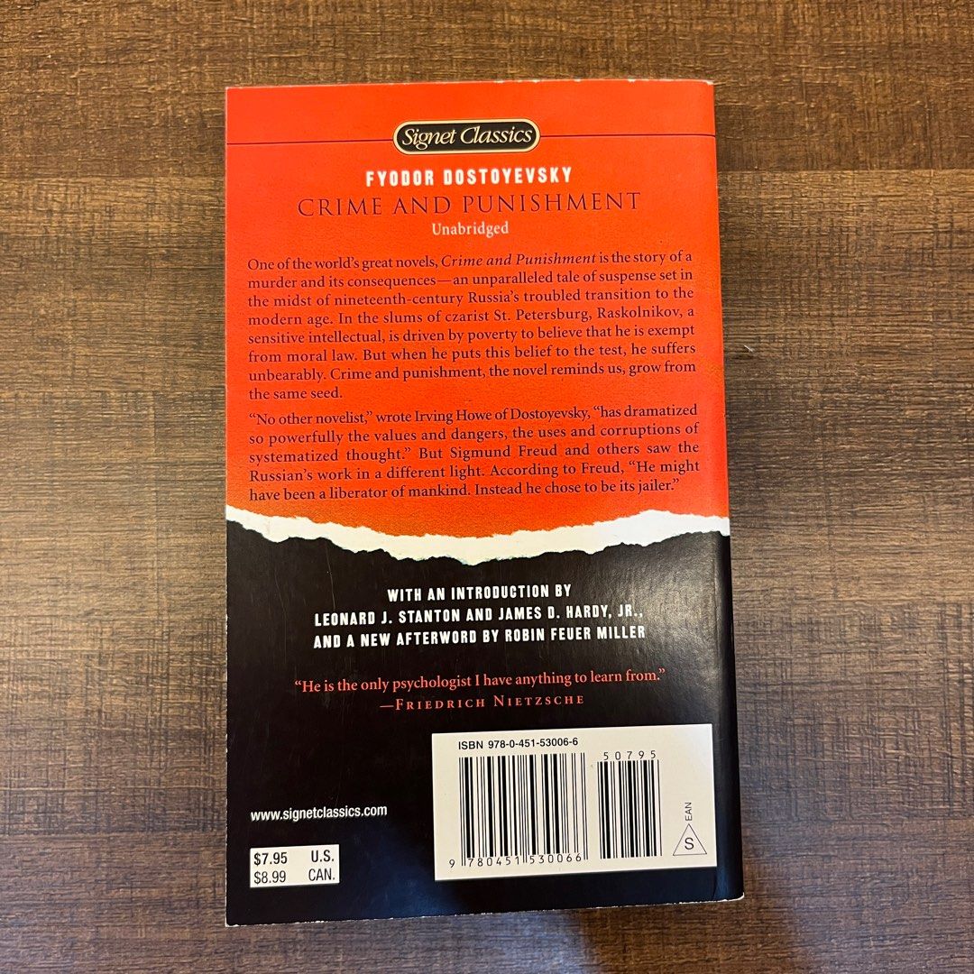 Fyodor Dostoevsky - Crime and Punishment Signet Classics , Hobbies ...