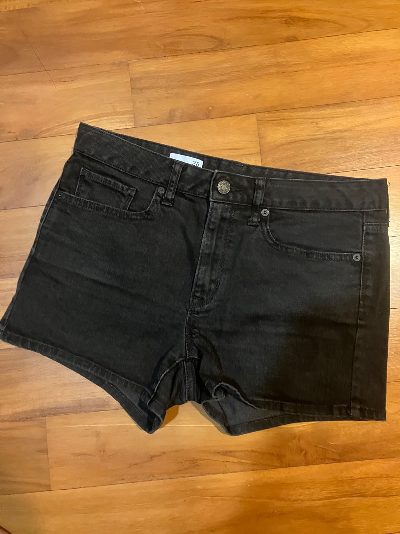 Gap black denim shorts store