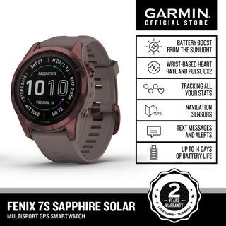 Garmin Fenix 7S,  Outdoor Fitness GPS Smartwatch