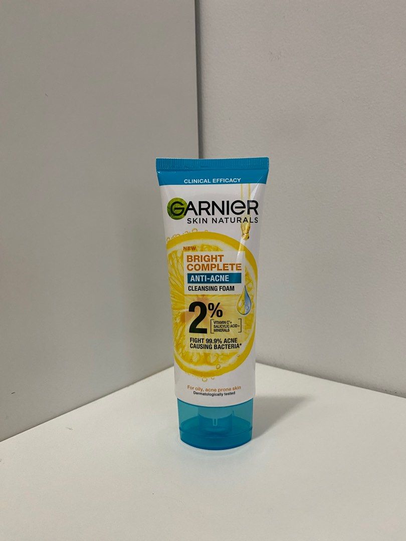 Garnier Face Wash Bright Complete on Carousell