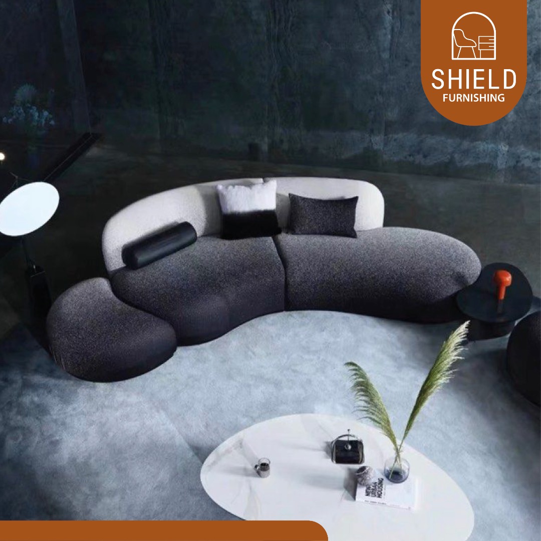 GENGERX Luxury Fabric Gradient Sofa, Furniture & Home Living, Furniture ...
