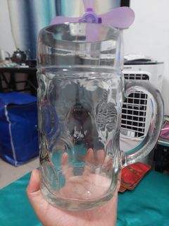 German Beer Stein Glass Mug