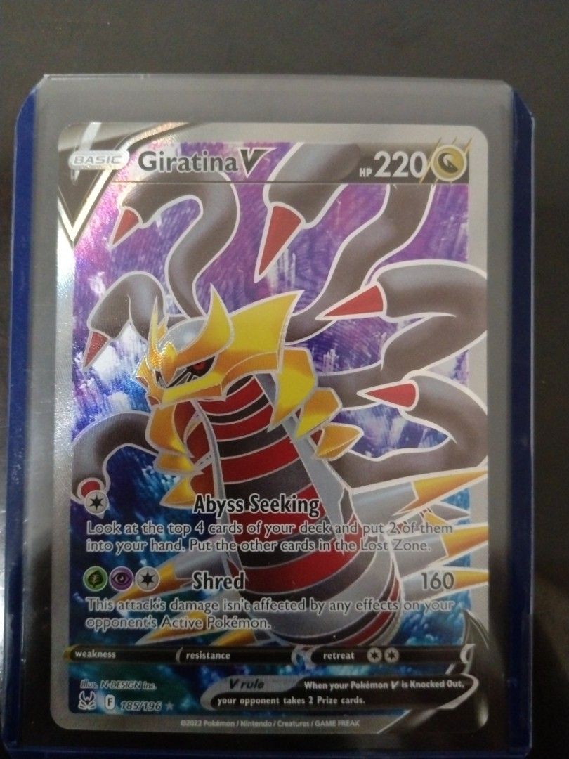 Giratina V - 185/196 - Full Art Ultra Rare Near Mint Sword