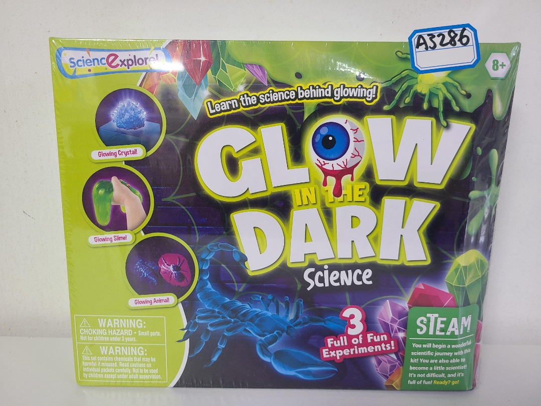 Glow in the Dark Science Kit [Fun DIY][Guide Book included], Hobbies