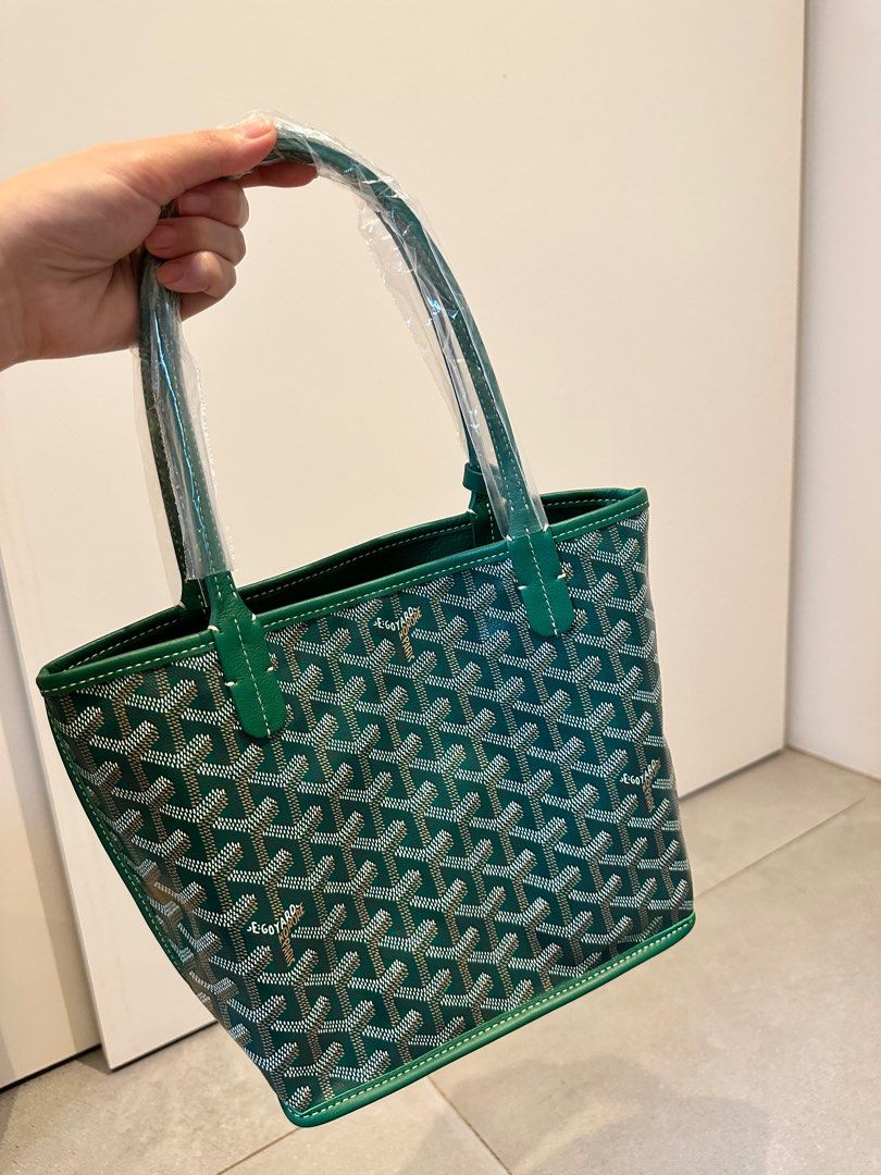 Goyard Anjou Mini Green Bag Preowned