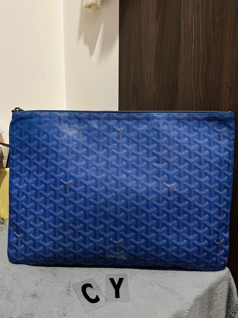 Goyard clutch blue GM size
