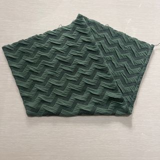 Green pattern neck head scarf