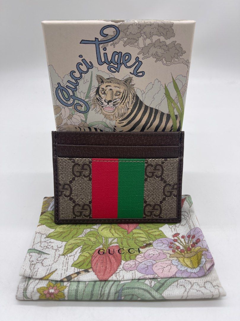 Gucci shop cardholder tiger