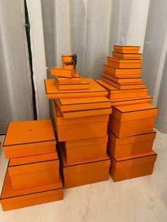 Hermes boxes and paper bags
