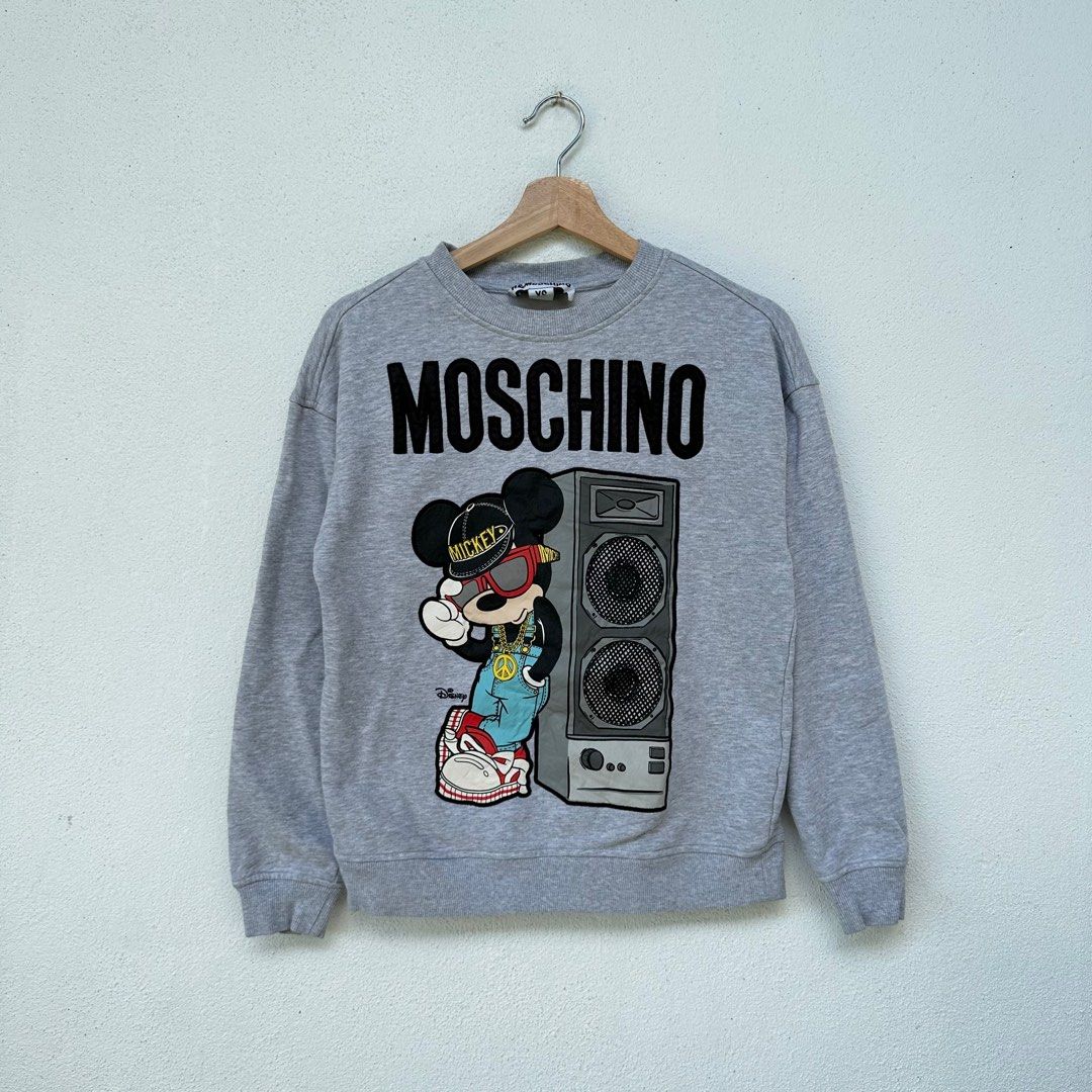 H M Mickey mouse x moschino sweatshirt