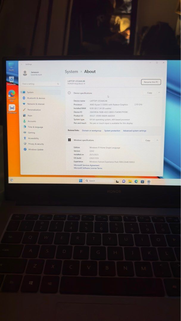 Honor Magicbook 14 Ryzen 5, Computers & Tech, Laptops & Notebooks on ...