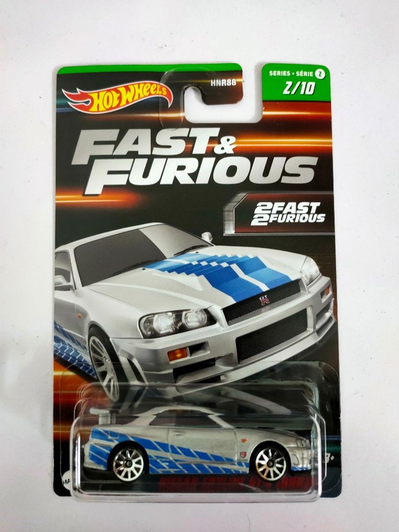 Hotwheels Fast & Furious Series 2 Nissan Skyline Gtr R34, Hobbies & Toys,  Toys & Games On Carousell