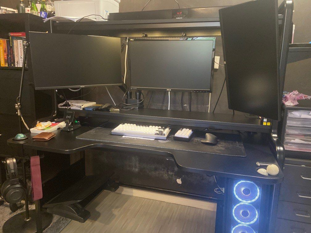 IKEA Fredde gaming desk, Furniture & Home Living, Furniture, Tables