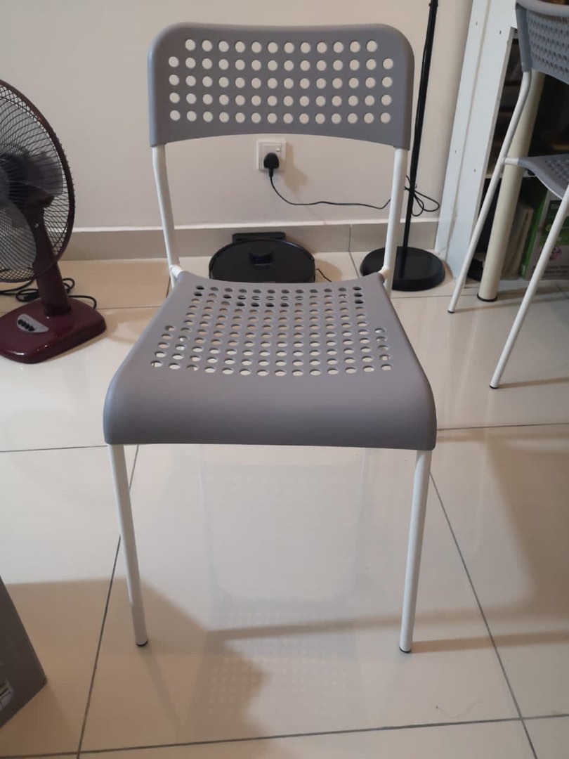 Ikea Grey Chair , Furniture & Home Living, Furniture, Chairs on Carousell