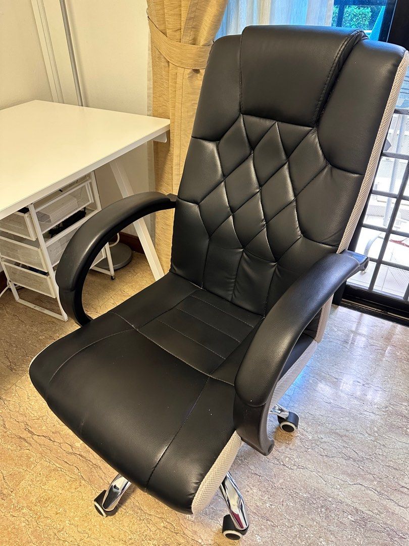 IKEA heavy table and Rockford executive chair set, Furniture & Home