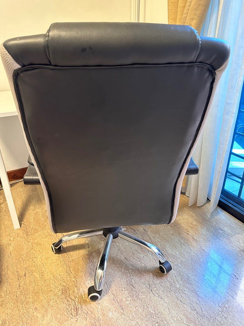 IKEA heavy table and Rockford executive chair set, Furniture & Home