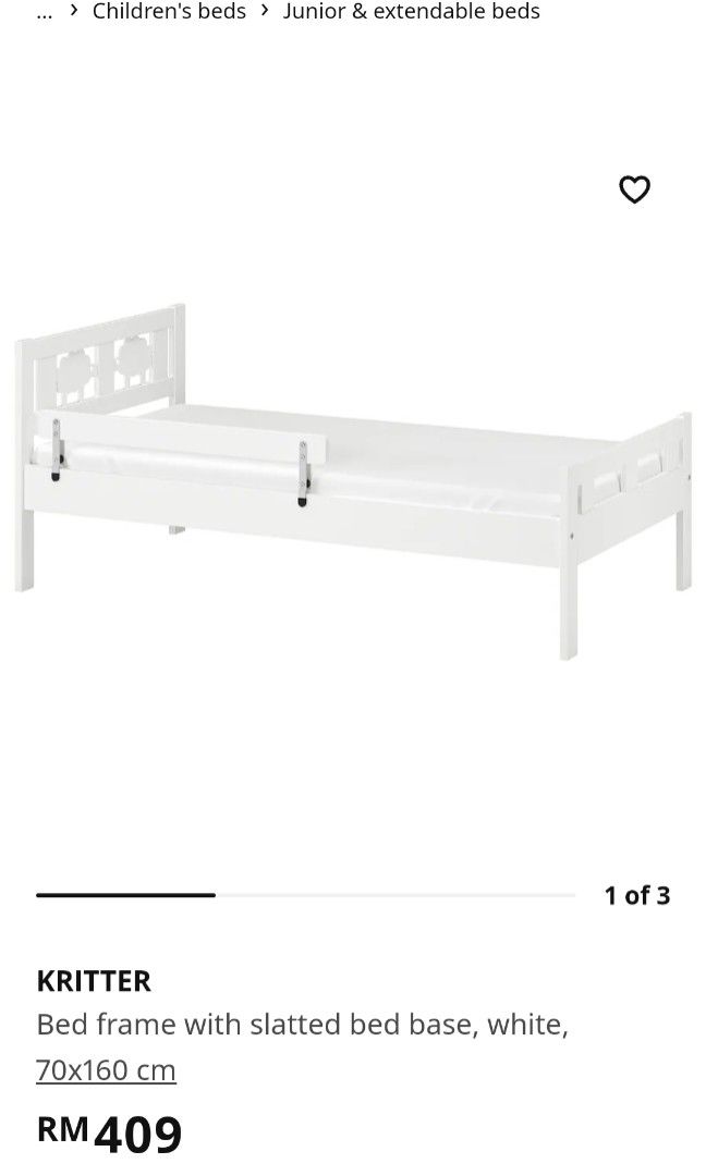 Ikea Kritter Kid Bed Katil Budak Ikea, Furniture & Home Living
