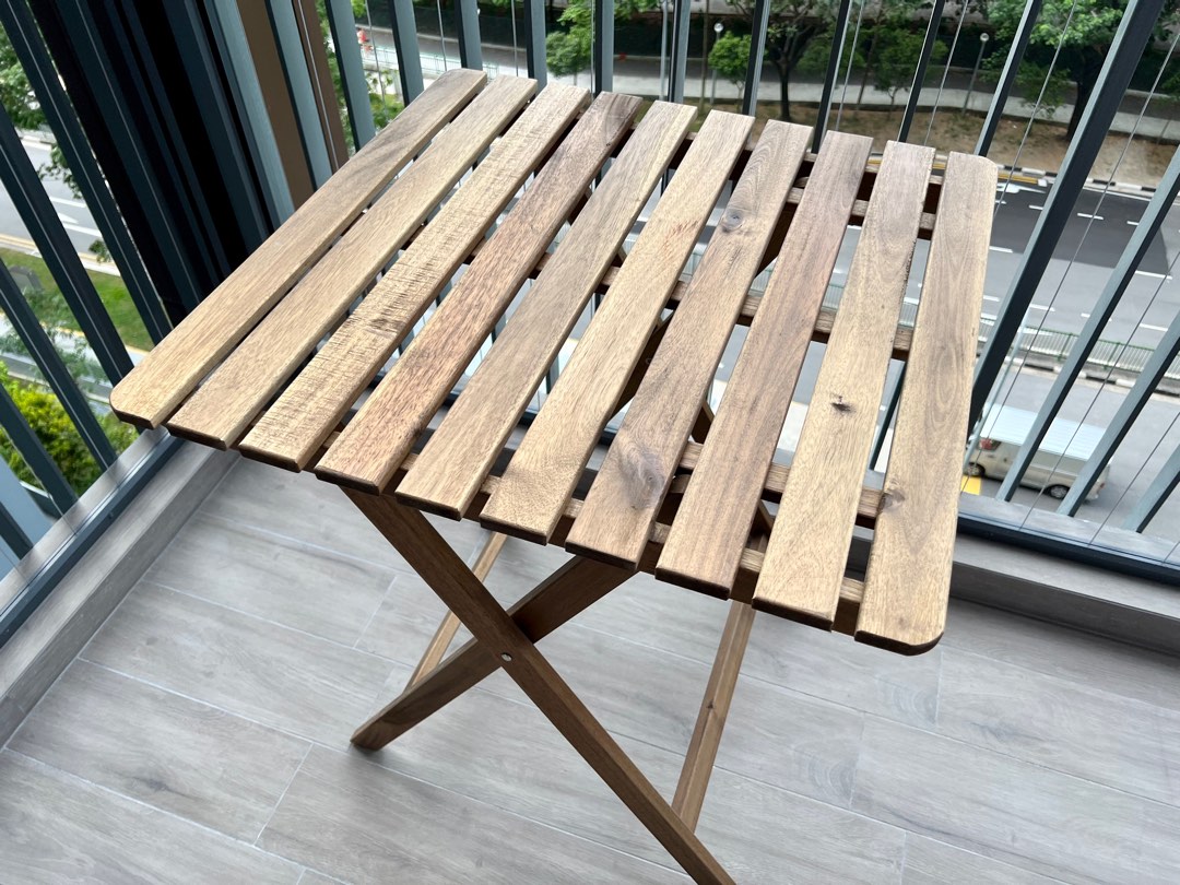 Ikea outdoor foldable table ASKHOLMEN, Furniture & Home Living, Outdoor