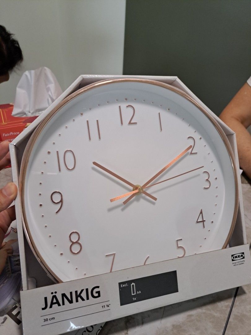Ikea Wall Clock, Furniture & Home Living, Home Decor, Clocks on Carousell