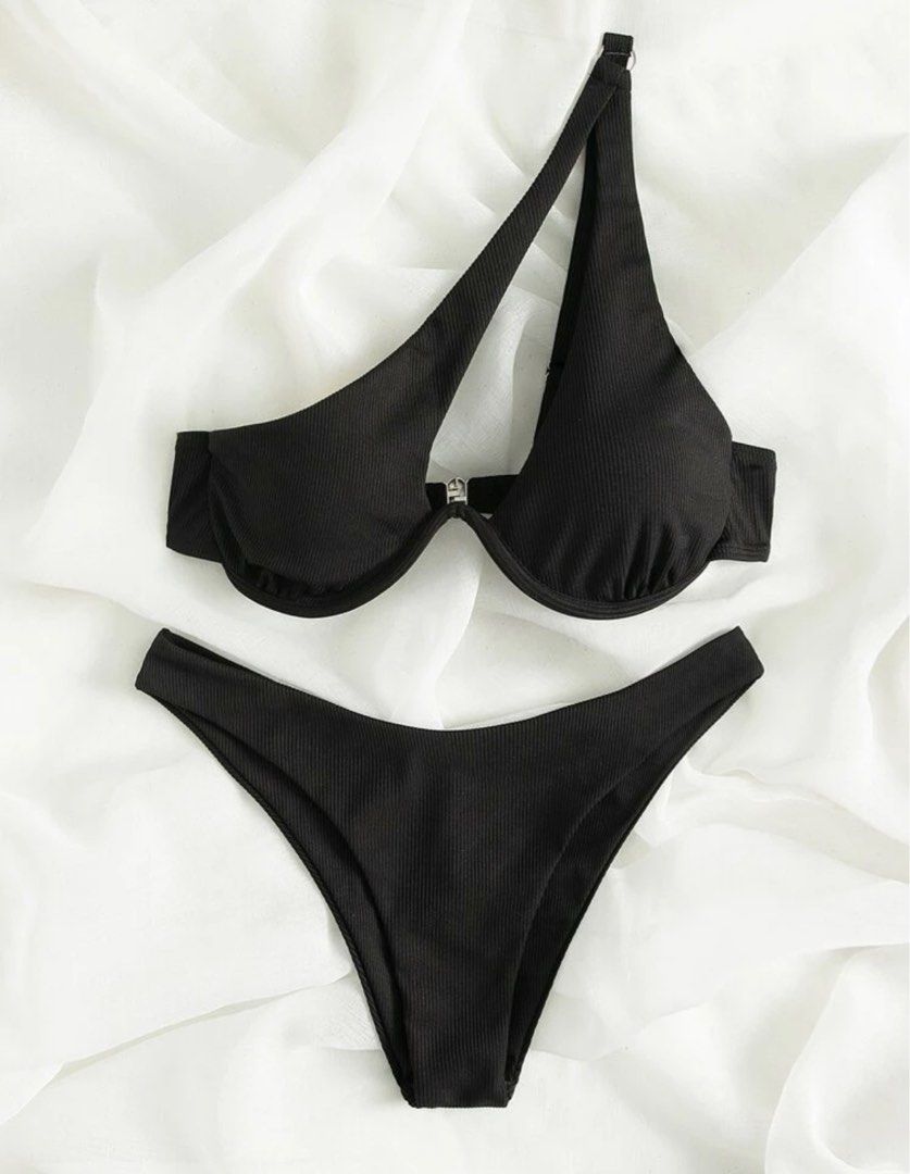 INSTOCKS. brand new underwire one shoulder bikini set., Women's Fashion ...
