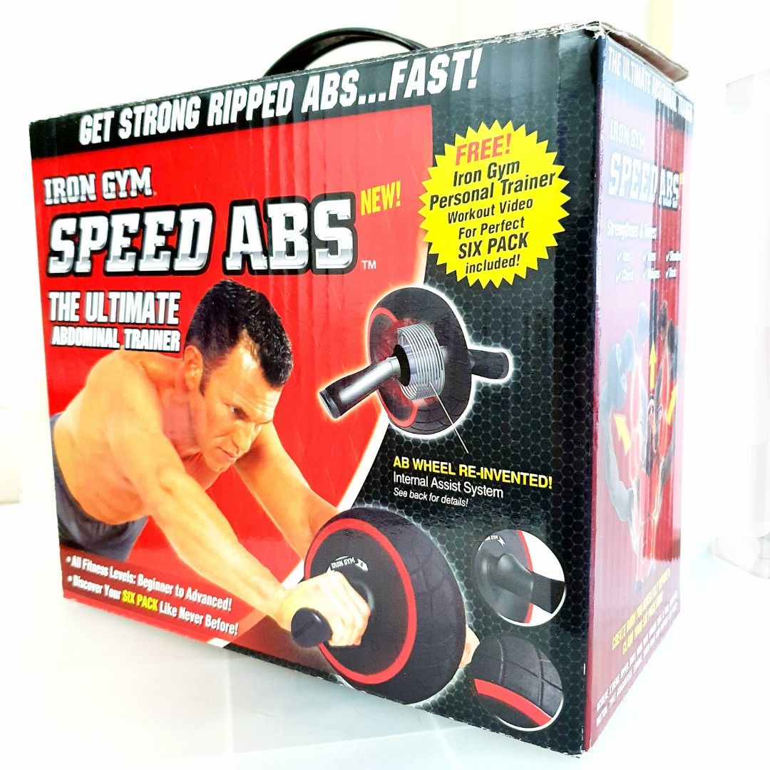 Abs roller. IRON GYM SPEED ABS The Ultimate Abdominal Trainer. Negotiable. Top of the Line Product Patent Pending. Negotiable for fast deal Sports Equipment Exercise Fitness Toning Stretching Accessor...