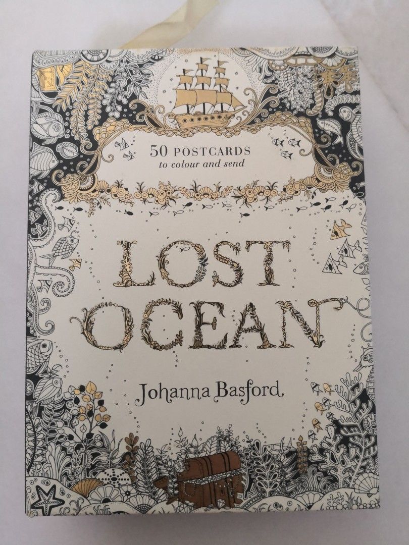 Johanna basford Lost Ocean Postcard, Hobbies & Toys, Books