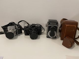 Kamera analog / analog camera vintage / minolta mamiya mamiyaflex exakta