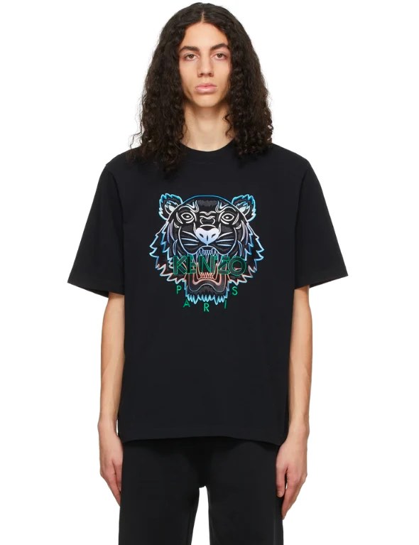 KENZO Gradient Tiger Full Embroidery Men s Fashion Tops Sets