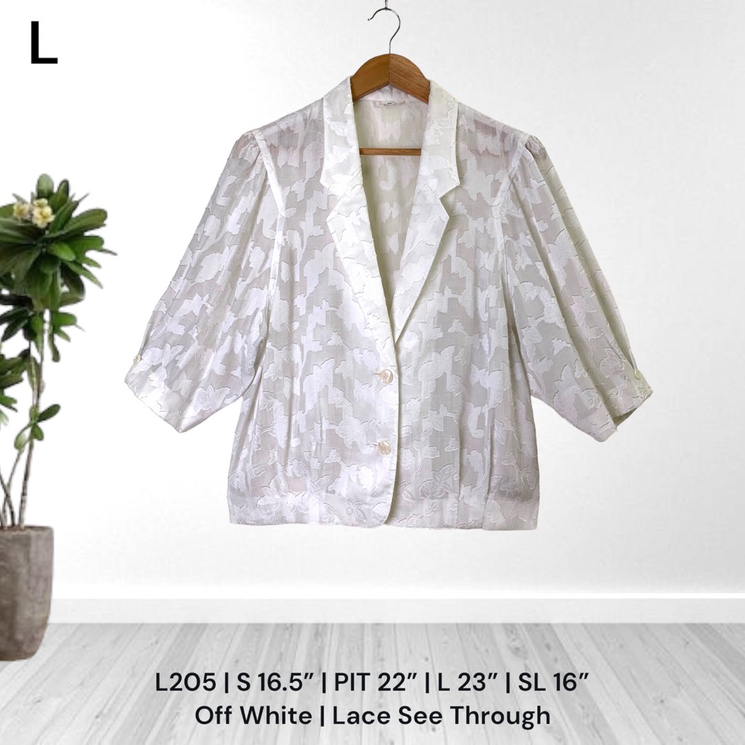 Off white blazer lace length on sale