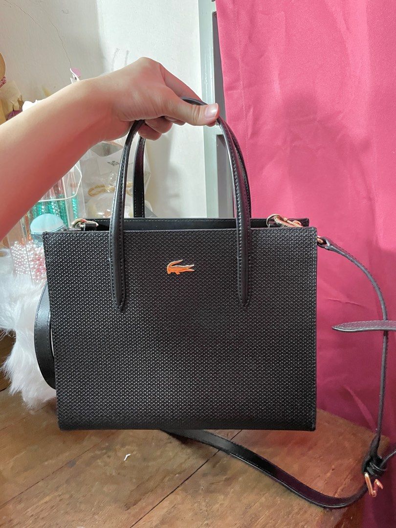 Lacoste dual carry tote on sale bag