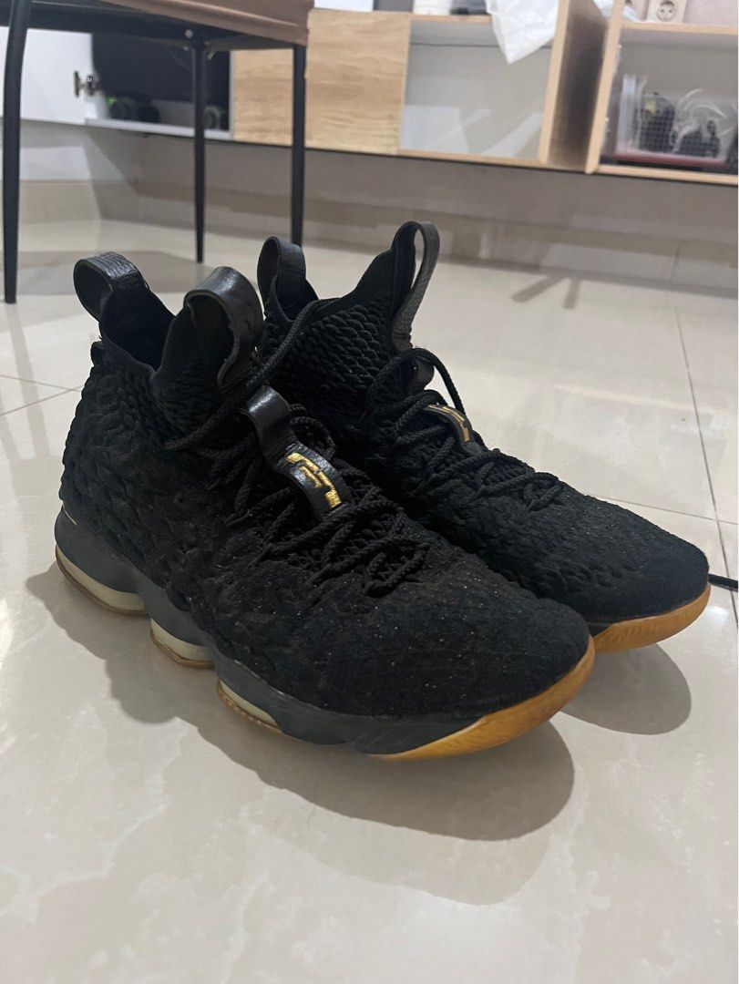 Lebron 15 black gum size 12 clearance