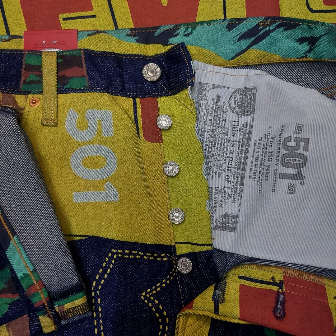 LEVIS 501 BANNER 150th ANNIVERSARY 2023, Men's Fashion, Bottoms