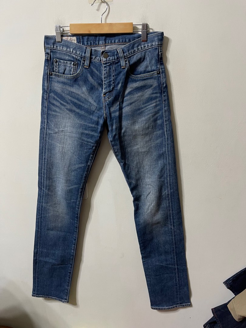 Levi's 日本製赤耳511 Premium 刷色水洗丹寧牛仔褲, 他的時尚, 褲子