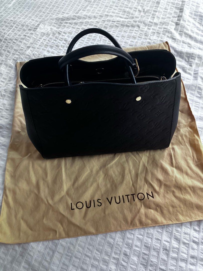 Louis Vuitton Empreinte Montaigne GM M41069 Black 2 Way Hand