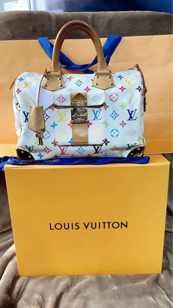 LV SPEEDY 30 BLANC Authentic, Luxury, Bags & Wallets on Carousell