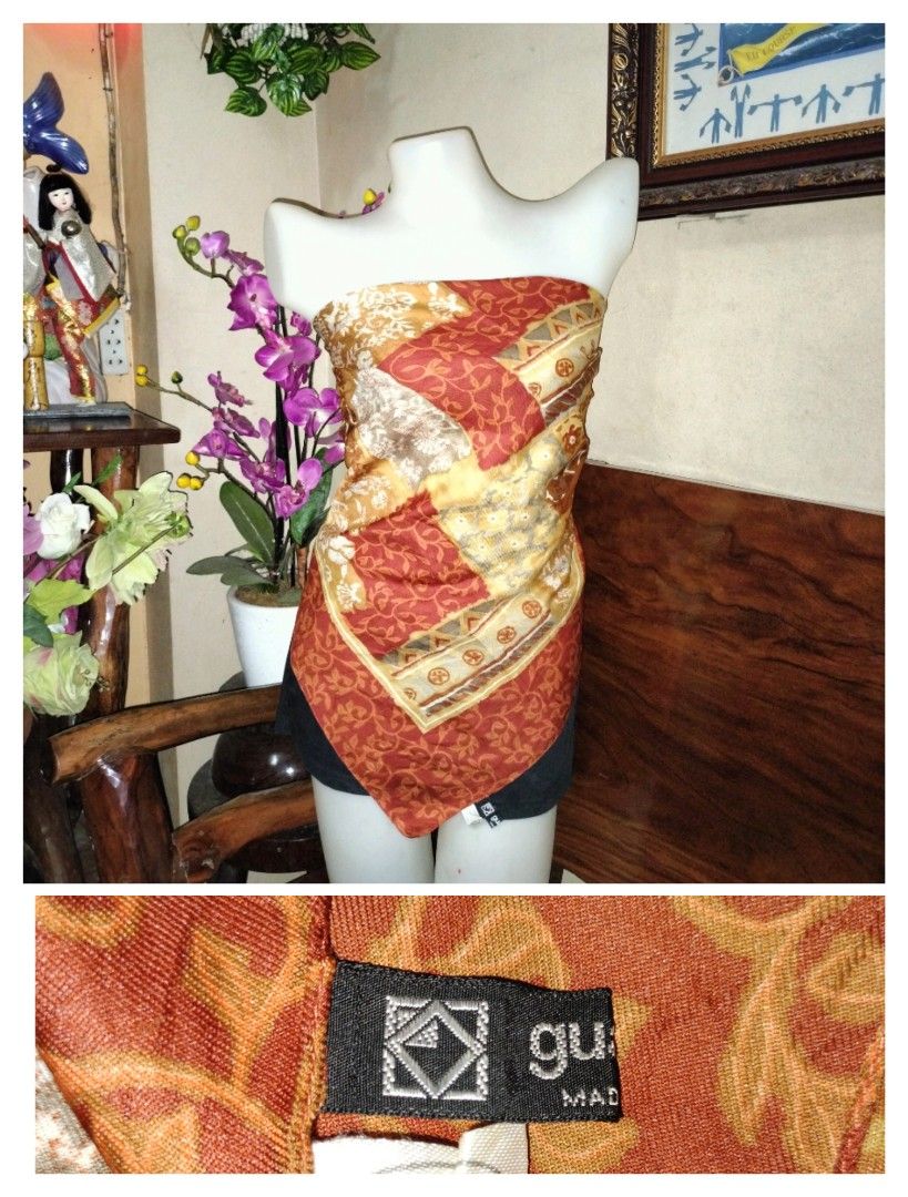 Made in Italy SILK SCARF (Category: Scarves) located in Cagayan de Oro. Submitted by mmmdshop (Listing ID 1233060625, Image 1). Description: SILK SCARF IN GOOD USED/PRE-LOVED CONDITION FROM JAPAN SOURCE. CHECKOUT OUR FB PAGE "HOUSE OF SCARVES COLLECTION". PLEASE MANAGE YOUR EXPECTATION ESPECIALLY TO VINTAGE SCARF MIGHT HAVE LIGHT STAIN DUE TO STORAGE N SIGN OF USAGE.