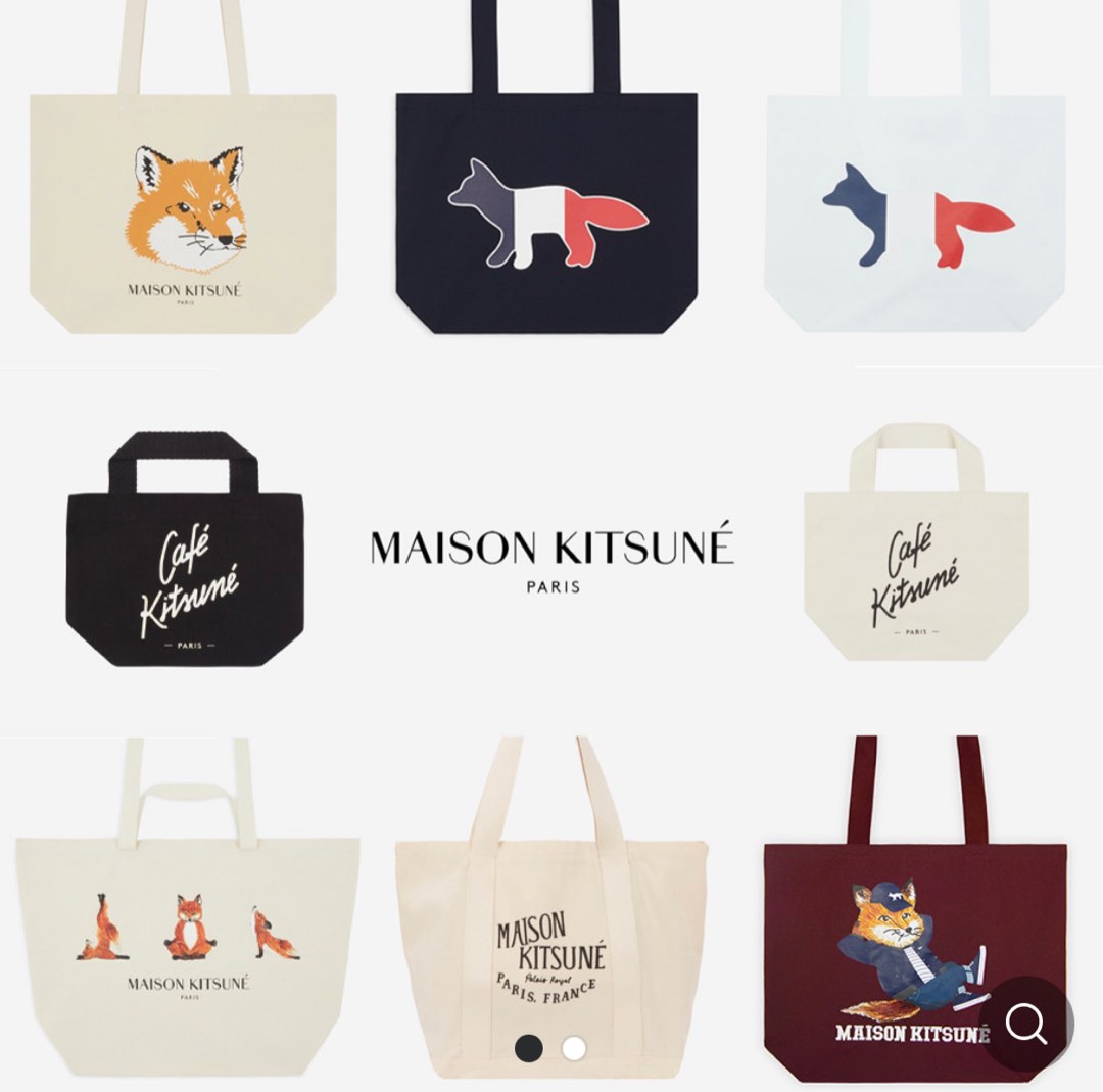 Maison kitsune best sale eco bag