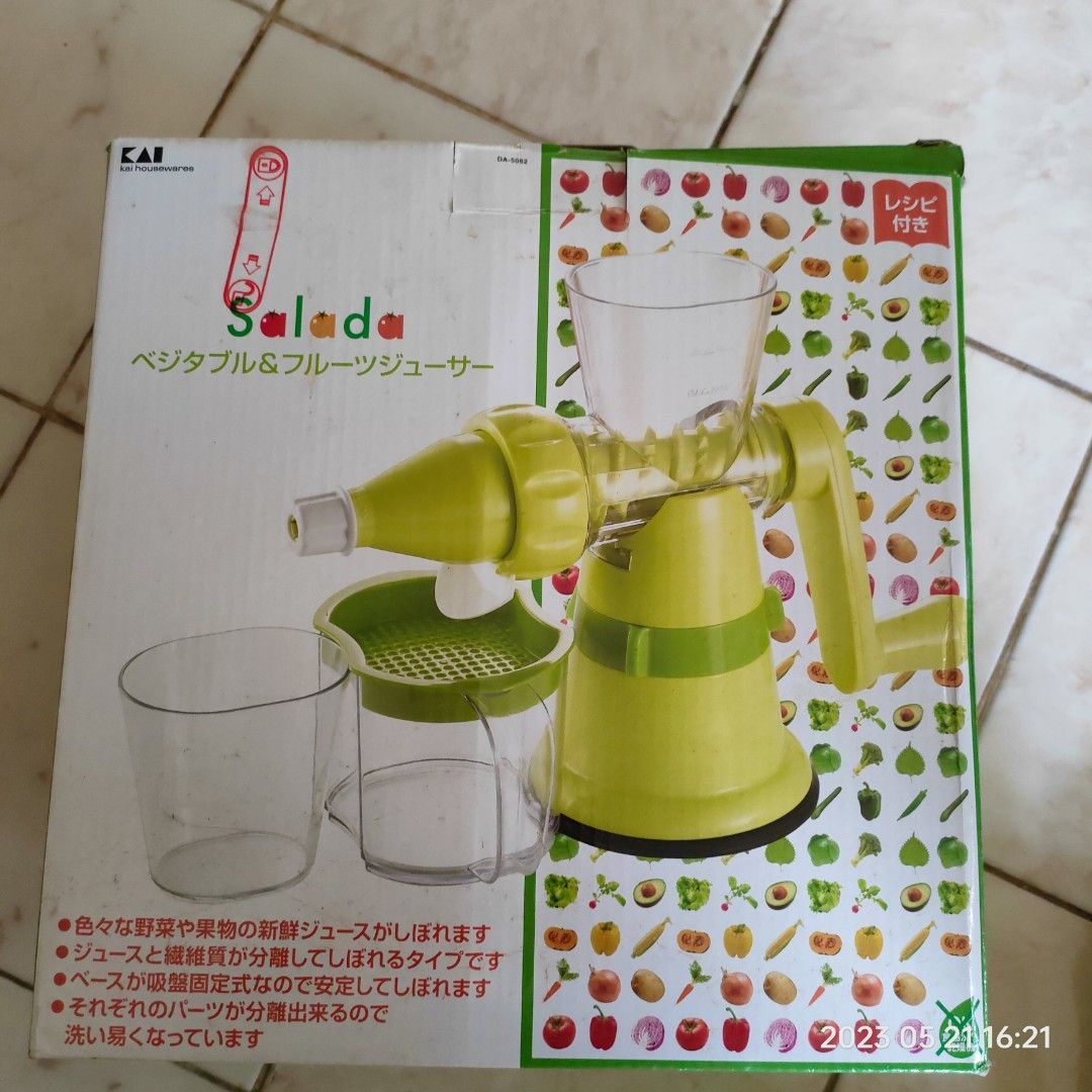 Manual Slow Juicer, Kitchen & Appliances di Carousell