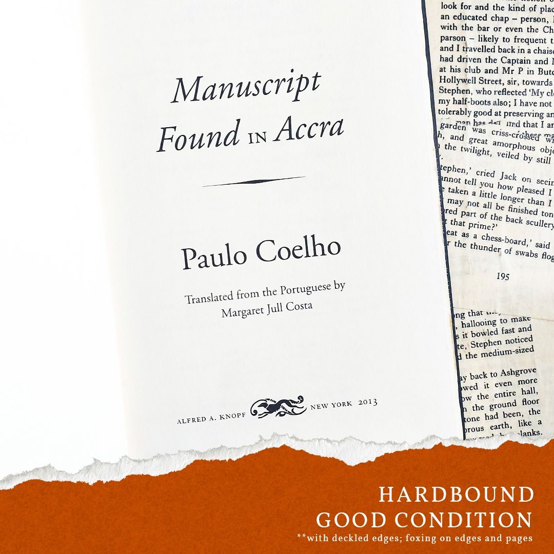 Manuscript Found in Accra by Paulo Coelho FIRST EDITION, Hobbies