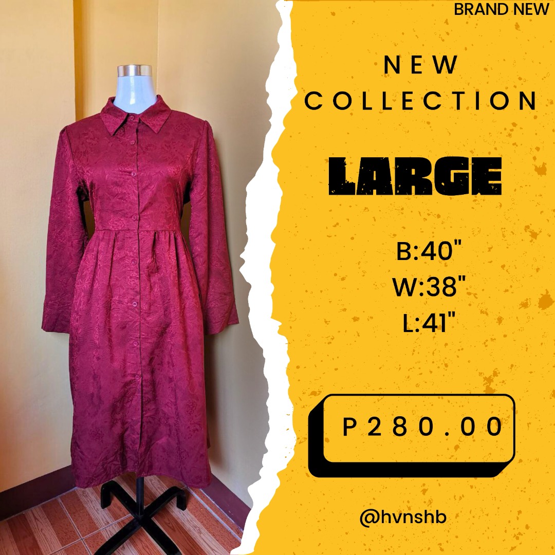 Maroon Dress, Women's Fashion, Dresses & Sets, Dresses on Carousell